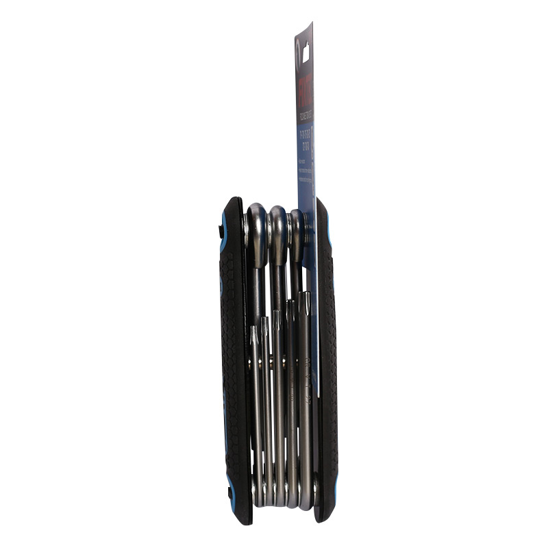 Juego de llaves Torx plegables de 8 piezas