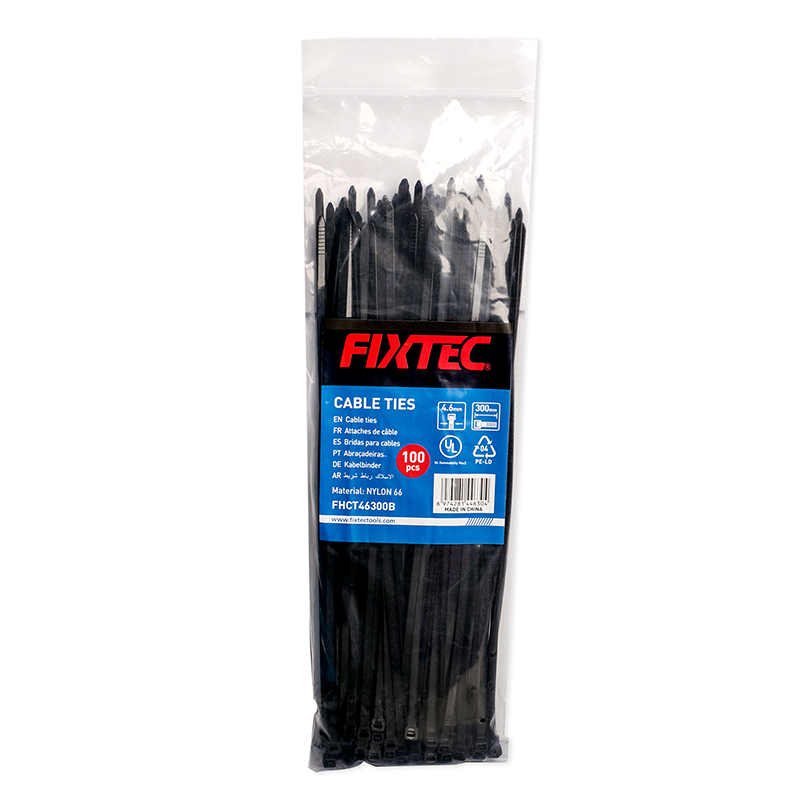 Sujeta Cables Nylon Negro