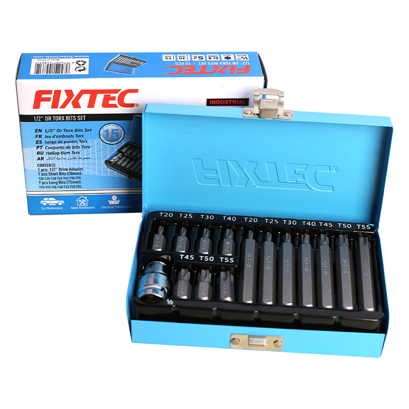 Juego de 15 puntas Dr. Torx de 1/2'