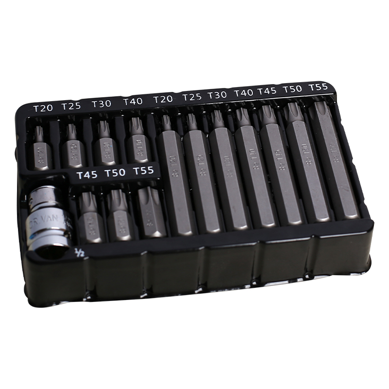 Juego de 15 puntas Dr. Torx de 1/2'